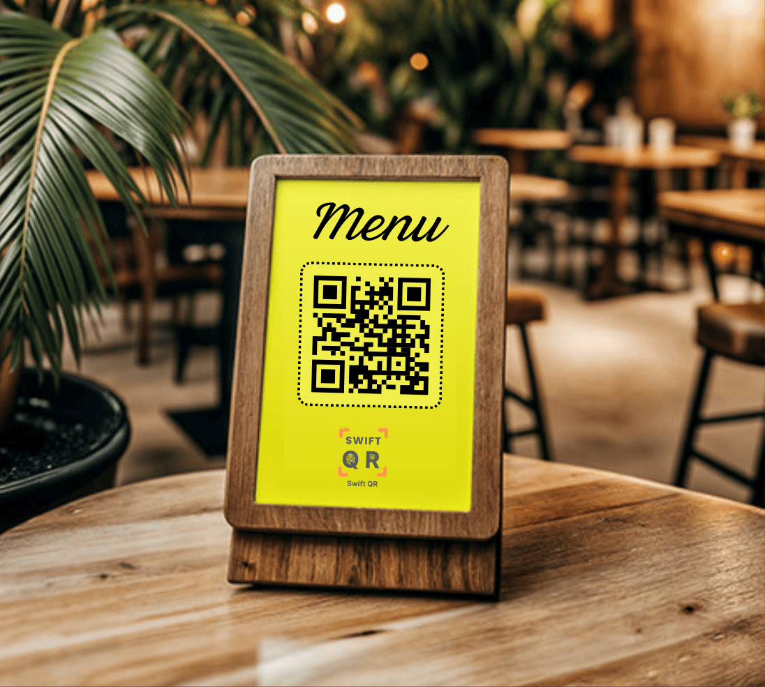 Scannable QR Code Menus
